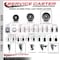 Service Caster 5'' Semi Steel Swivel 7/8'' Expanding Stem Caster Total Lock Brake SCC-EXTTL20S515-SSR-78 - alternate 2